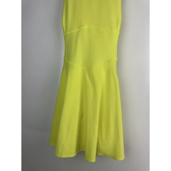 Lululemon Court Crush Dress Electric Lemon Yellow Tennis Pickleball Size 8 - Picture 5 of 16